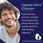 BESTVITE Liposan Ultra Chitosan 500mg (240 Capsules) - Patented Faster Acting Than Regular Chitosan - No Stearates - No Fillers