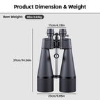 30-260X80 High Power Binoculars for Adults, Outdoor Long Range Binoculars for Birdwatching Hunting Stargazing Travel with Tripod Adapter and Carrying Case (Black, 30-260X80)