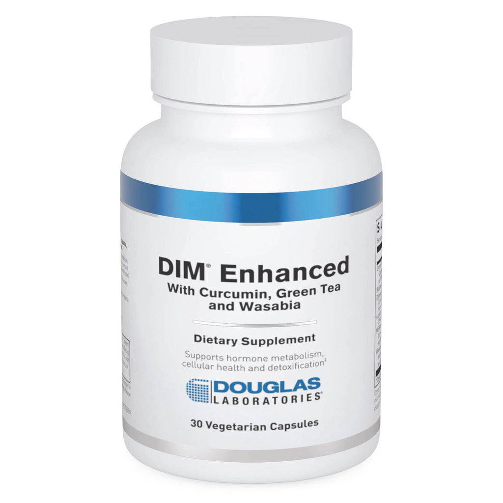 Douglas Laboratories DIM Enhanced - Supports Hormone Balance, Cellular Health & Detox* - With Antioxidants, Green Tea Extract & Wasabia - 30 Vegetarian Capsules