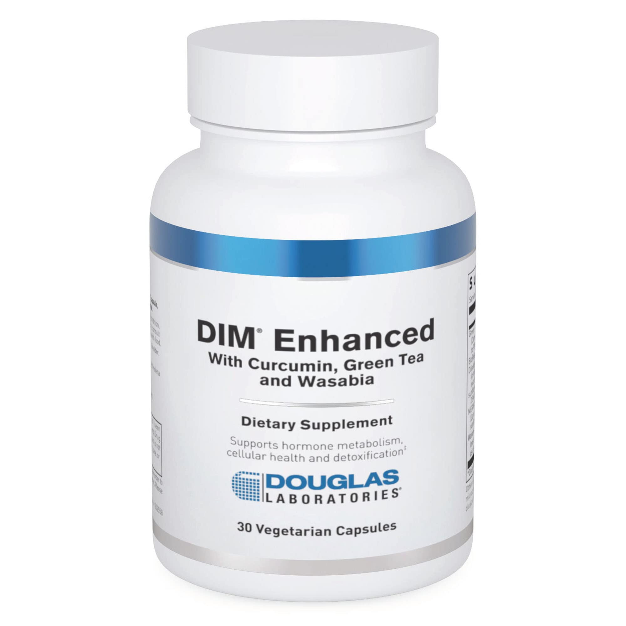 Douglas Laboratories DIM Enhanced - Supports Hormone Balance, Cellular Health & Detox* - With Antioxidants, Green Tea Extract & Wasabia - 30 Vegetarian Capsules