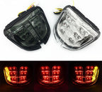 OQHAIR motorcycle tail light Chrome Rear Tail Light Brake Signals Integrated Light Motorcycle light For Suzuki GSXR600 GSXR750 GSXR 600 750 2006 2007 K6