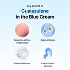 DearKlairs Midnight Blue Calming Cream | Face Moisturizer for Redness Relief, Guaiazulene, EGF & Ceramide, Non-Greasy Post-Treatment Recovery, Korean Vegan Skincare for Sensitive Skin, 2.11 oz