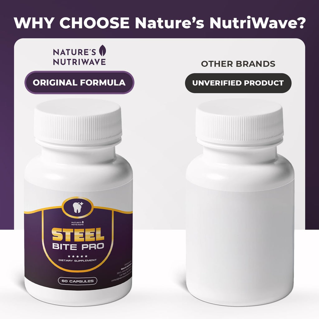Steel Bite Pro – 23 Plant-Based Ingredients – 60 Ct, 1 Month Supply