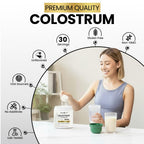 Peacock Max Colostrum Powder – 60g (30 Servings), Unflavored Bovine Colostrum Supplement, Superfood for Hair, Skin & Gut Health, Gluten-Free, Non-GMO