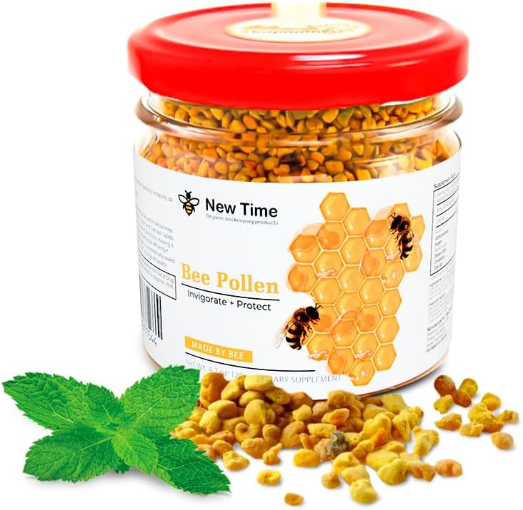 Bee Pollen Granules for Women - Organic Dietary Supplement - Morning Energy Boost 120g (4.2oz)