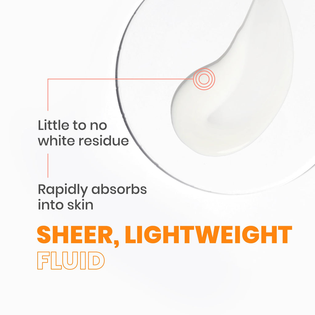 Avène Mineral Sunscreen Multi-Defense Fluid SPF 50+, Clean Formula Sunscreen for Sensitive Skin, Sheer, Water Resistant, Non-Whitening, Antioxidant Protection, 1.3 Fl Oz