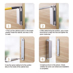 Mousike Cabinet Magnets 30lb Stainless Steel Magnetic Door Catch with Strong Magnetic for Kitchen Cupboard Wardrobe Closet Cabinet Door Drawer Latch