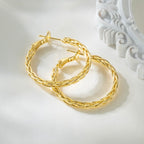 Amoxos Gold Earrings for Women 14K Gold Hoop Earrings for Women