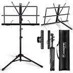 K KASONIC Music Stand, 2 in 1 Folding Sheet Music & Book Stand With Bag