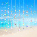 Sun Catchers, 10 Pcs Crystal Suncatcher Prism Hanging Kit for Indoor Window