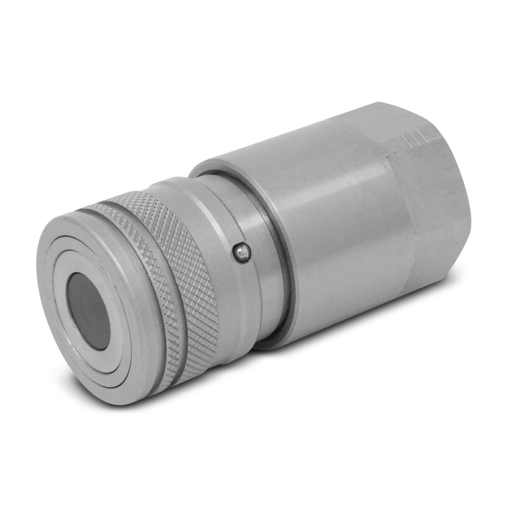 1/2" Skid Steer Flat Face Hydraulic Quick Connect Couplers/Couplings Set w/Dust Caps, 4 Sets