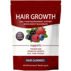 FORTIRISE Lumin Hair Growth Gummies – Biotin, Vitamins & Plant Extracts, Supports Healthy Hair Growth & Strength, Skin & Nail Care - Mixed Berry Flavor, 60 Gummies