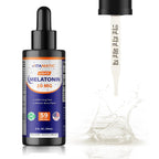 Vitamatic 2-Pack Melatonin 20mg Liquid Drops - 2 fl oz (59 ml) Each - Natural Berry Flavor - Non-GMO, Vegetarian Supplement for Adults