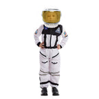 Spooktacular Creations White Astronaut Costume with Helmet, Space Suit for Toddler with Movable Visor, Kids Astronaut Halloween Costume for Cosplay, Party Favor Supplies (Small, 5-7 yrs)