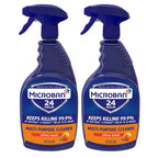 Microban 24 Hour Multi-Purpose Cleaner, Sanitizing and Disinfectant Spray, Fresh Scent, 32 Ounce (Pack of 2)2