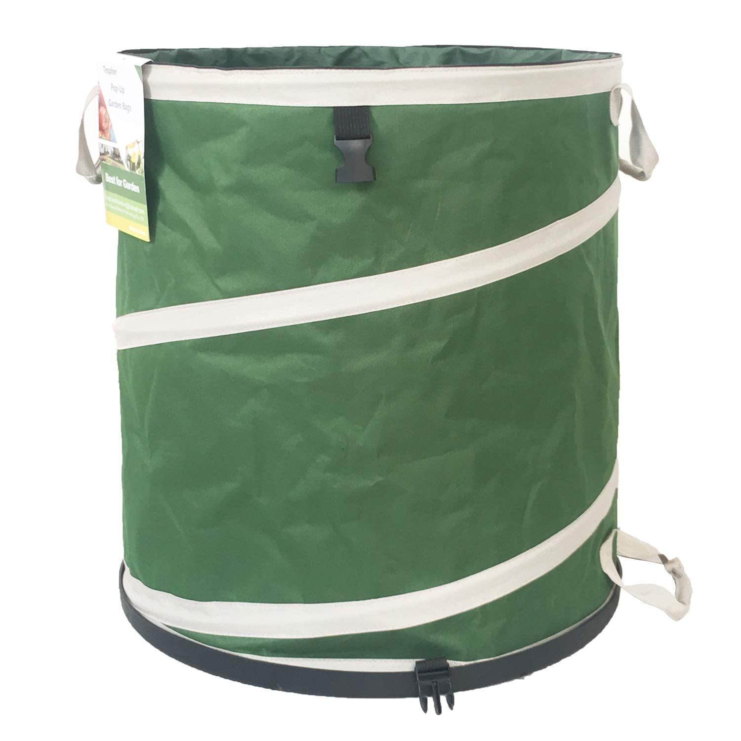 16-Gallon Collapsible Trash Can (16x19 in) Hard-Shell Bottom Yard Garden Bag,Pop-Up Trash Can,RV Camping Waste Bag,Recycling Bin,Laundry Hamper,Leaf Bags,Yard Waste Container,Lawn Grass,Weeds Basket