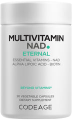Codeage Multivitamin NAD Supplement - NAD+ Energy & Healthy Aging Support - Vitamin D3 K2, P5P, Methylated B12, Alpha Lipoic Acid, Folate, Riboflavin, Biotin, B Complex Pills - Non-GMO - 30 Capsules