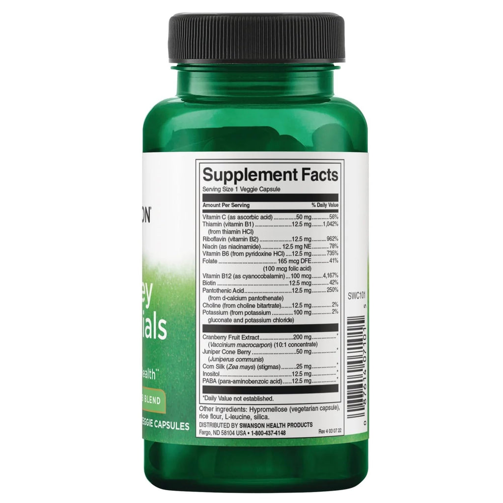 Swanson Kidney Essentials 60 Veg Capsules (2 Pack)