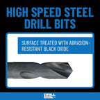 Drill America - POU3/4NPTW/DRILL 3/4" Carbon Steel NPT Pipe Tap and 59/64" High Speed Steel Drill Bit Set, POU Series