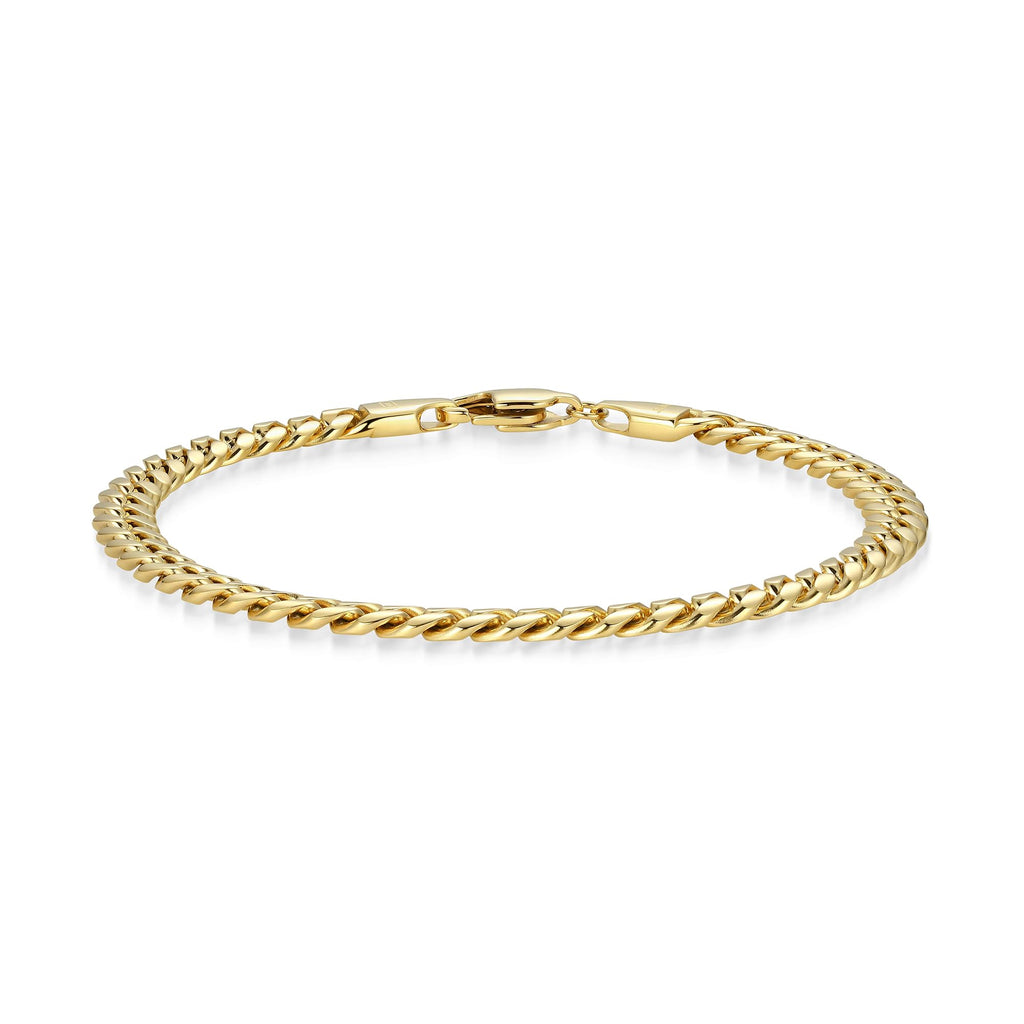JAXXON Cuban Link Bracelet - 5mm - Gold 8"