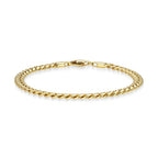 JAXXON Cuban Link Bracelet - 5mm - Gold 8"