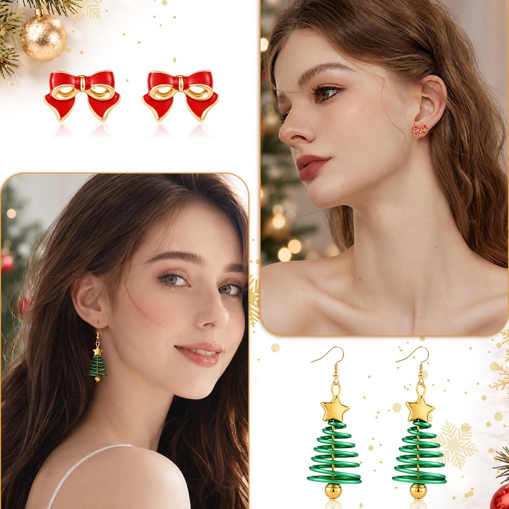 Christmas Earrings Jewelry Advent Calendar for Women 2026 Gifts Accessories