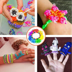 YITOHOP 12080+ Loom Bands Set, Rubber Bands for Bracelet Making Kit, DIY Arts & Crafts Idea, Friendship Bracelet Birthday Gift Kits for Girls Boys Creative Art Crafts