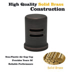 ORB Dishwasher Air Gap Cover only, Skirted, Replacement air gap dishwasher,Solid Brass, Oil Rubbed Bronze Finish