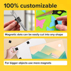 Pre-Cut Adhesive Magnetic Tape Squares, 0.8"x0.08" (20x2mm), 36 pcs
