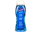 Coast All Day Shower Fresh Feel Classic Scent 2-in-1 Hair and Body Wash, Dual Action Enhanced Formula, 18 fl oz (Pack of 2)