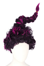 Topcosplay Women Wig Purple Mixed Red Halloween Costume Cosplay Wigs with Braid