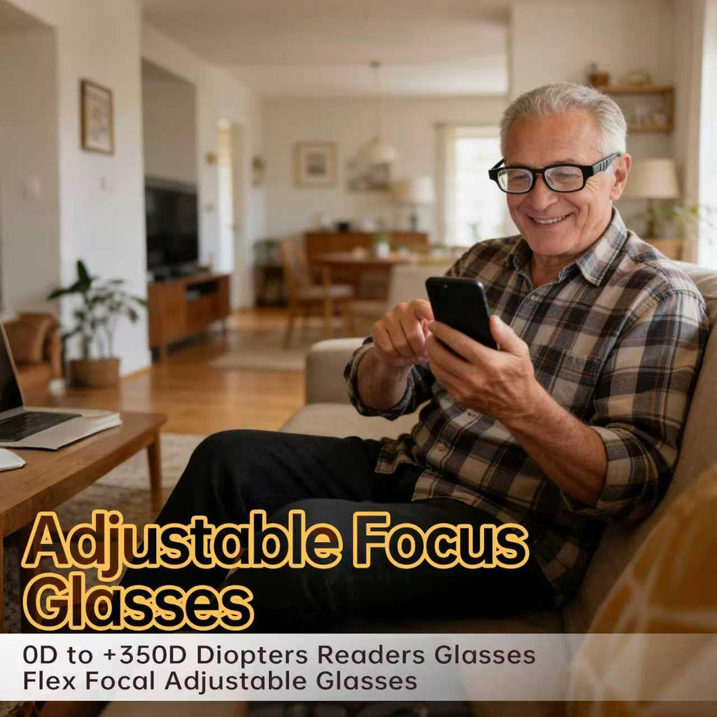 Adjustable Focus Reading Glasses 0D to 350D Diopters Readers Glasses Anti Blue Light Multi Point Permeabl (1)