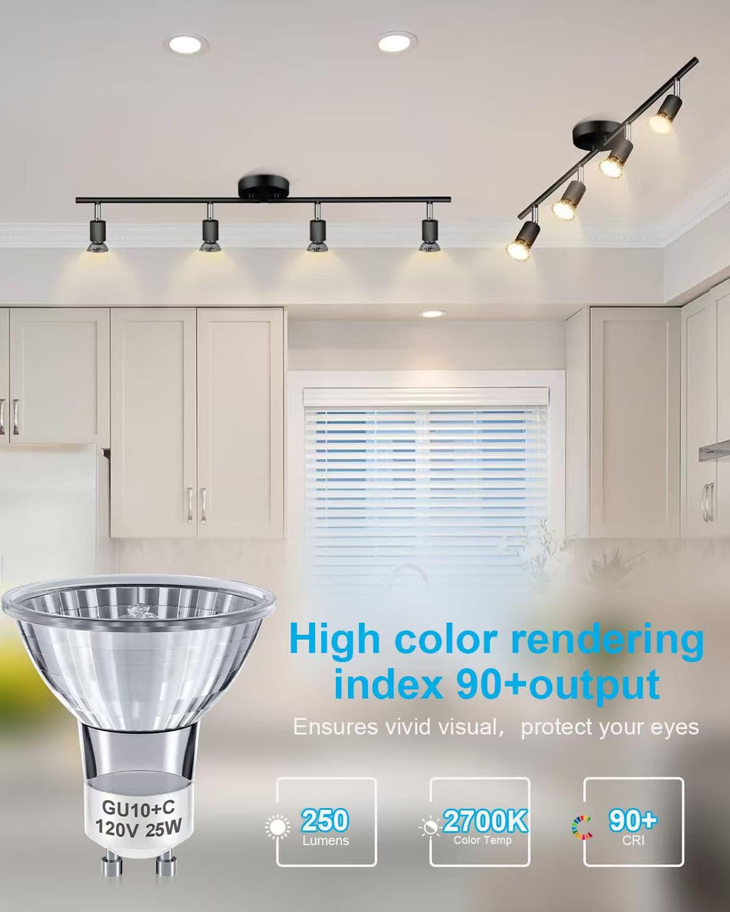 SerBion GU10 25 Watt Halogen Light Bulbs for Lava Lamp and Wax Warmer, 120V Dimmable, 6-Pack