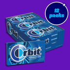 ORBIT Peppermint Sugar Free Gum Individually Wrapped, Bulk Packs of Gum, 12 Packs of 14-Pieces (168 Total Pieces)