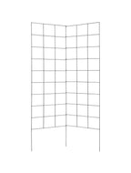 2-Panel Folding Garden Trellis - Maximize Your Garden Space, Durable Powder Coated Steel Frame, Easy-to-Use Design, Perfect for Climbing Vines, Vegetables, Beans, Tomato, Cucumber, 35x58"