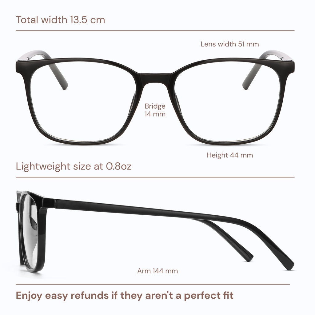 Gaoye Ultralight Blue Light Glasses for Women - Computer Protection Glasses for All Day Comfort - Anti UV Glare & Eyestrain