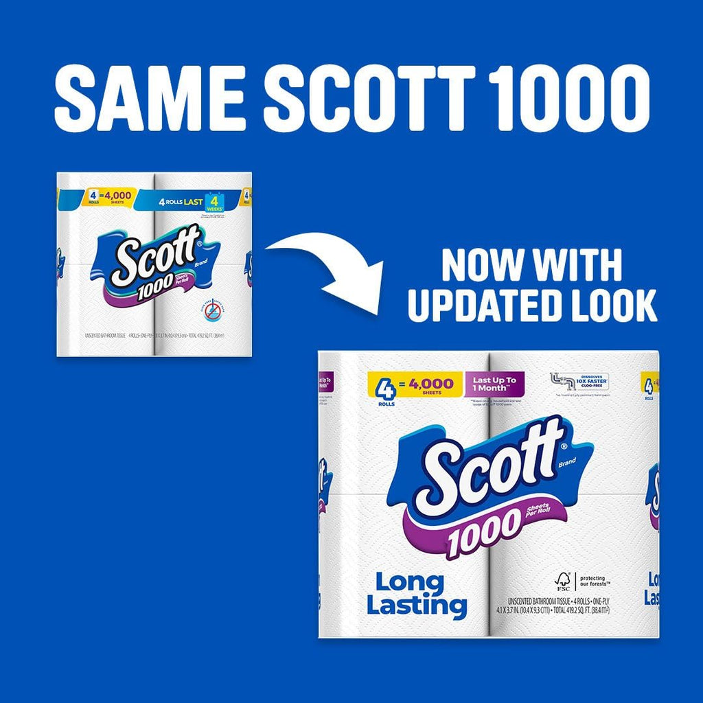 Scott, Scott Bath Tissue 8 Roll, 8 Count