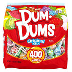 Dum Dums Original Mix 400 ct. Bag - All-Time Classic Flavors, Assorted Suckers in Bulk Candy Bag, Individually Wrapped Lollipops - Bulk Halloween Lollipops for Handing Out
