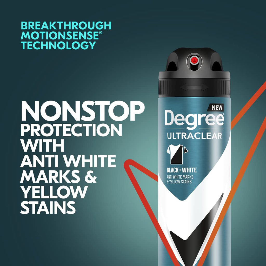 Degree Men UltraClear Antiperspirant Deodorant Spray, 3 Pack, 3.8 Ounce