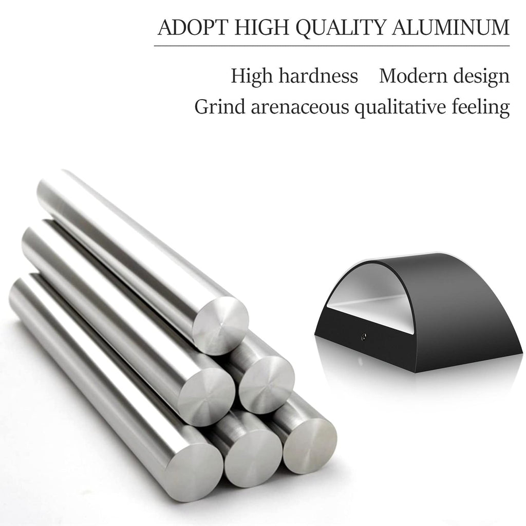 Aipsun Black Modern LED Wall Sconce Indoor Wall Lights 1 Pack Hardwired Up and Down Wall Mount Light for Living Room Bedroom Hallway Corridor Conservatory Warm White 3000K(with G9 Bulbs)