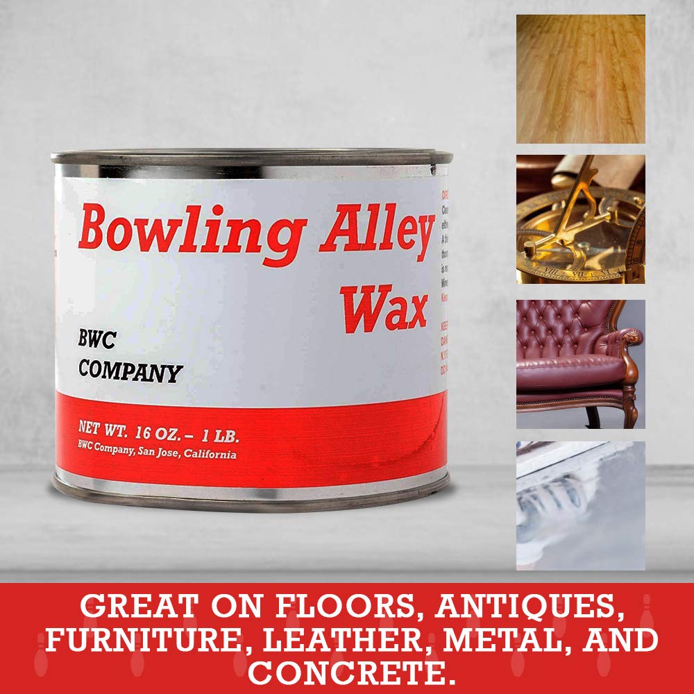 BWC Company, Bowling Alley Wax, Clear Paste, 16 oz. Can - Surface Protection Wax for Polishing & Cleaning