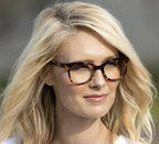 Peepers by PeeperSpecs Women's Grandview Soft Square Blue Light Blocking Reading Glasses, Tortoise, 50 + 1.75
