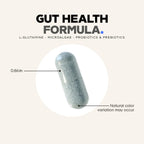 Codeage Gut Health Supplements Vegan Formula - L Glutamine, Zinc, Turkey Tail Mushroom Powder, Tonic Mushroom, Maitake, Micro Algae, Mineral, Licorice Root DGL - Probiotics, Prebiotics - 180 Capsules