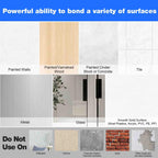 Hook and Loop Tape 1in x 20ft, Slef Adhesive Interlocking Strip, Mounting Tape Heavy Duty Adhesion, Picture Hanging Strips
