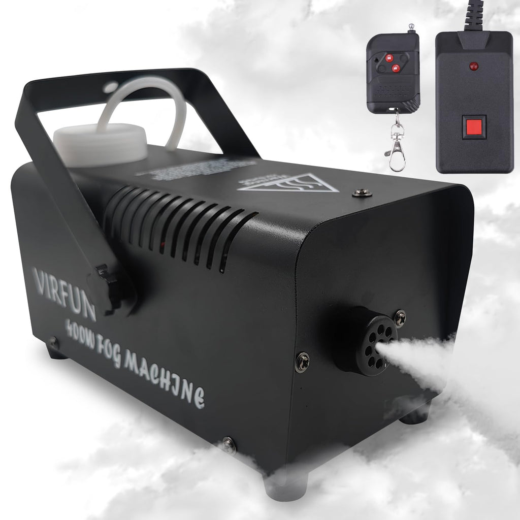 VIRFUN Fog Machine, Smoke Machine with Remote Control for Halloween, Party