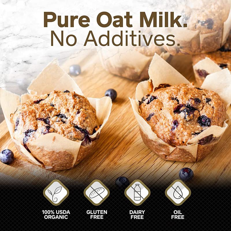 Oat Milk Powder 7oz - Natural and Plant Based Milk with a Clean Formula - Gluten-Free, Vegan, USDA Organic Certified, Non-GMO, Dairy Free, and Lactose Free Milk Powder with No Refrigeration Required