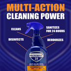 Microban 24 Hour Multi-Purpose Cleaner, Sanitizing and Disinfectant Spray, Fresh Scent, 32 Ounce (Pack of 2)2