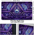 Playmat for MTG, with Free Storage Bags,Game Mat 24 x 14 inches, TCG and Board Game Mat for Cards,Mousepad Desk Mats (Regular,Magic Mat 7)