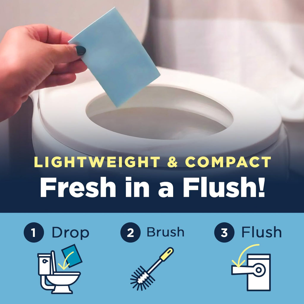 Nature Clean Natural Toilet Bowl Cleaners Strips 6 x 45 count, Plastic-Free Packaging, Refresh Toilets & Bathroom. No Splash