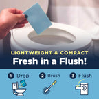 Nature Clean Natural Toilet Bowl Cleaners Strips 6 x 45 count, Plastic-Free Packaging, Refresh Toilets & Bathroom. No Splash